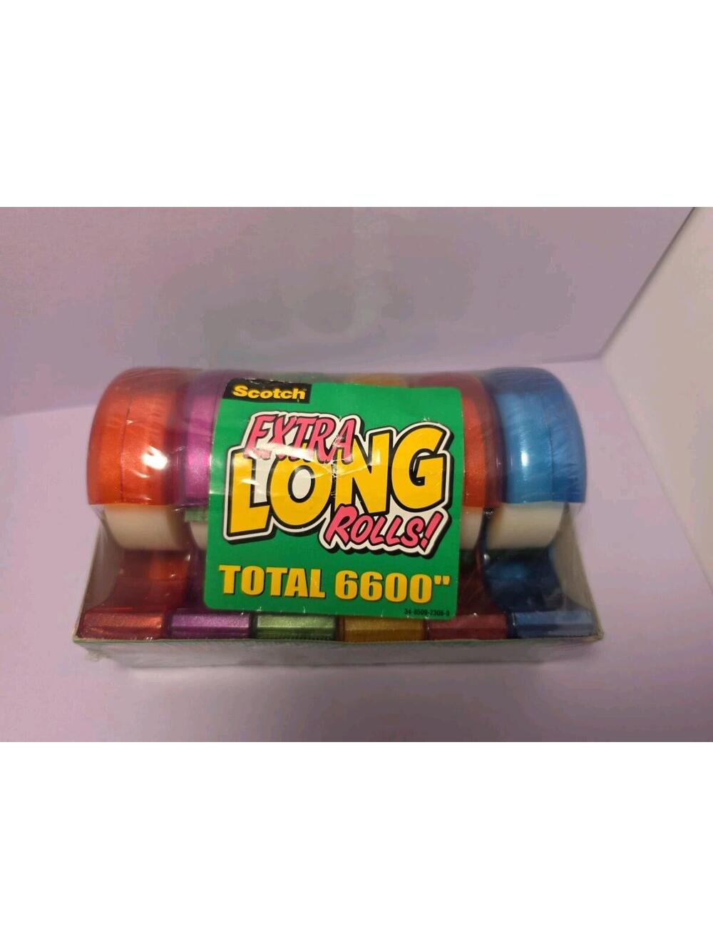6 Rolls 2005 Scotch Extra Long Rolls  "Tropics" Total 6600" New In Package